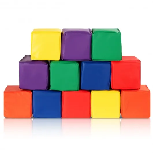 12 Piece 5.5" Soft Foam Building Blocks