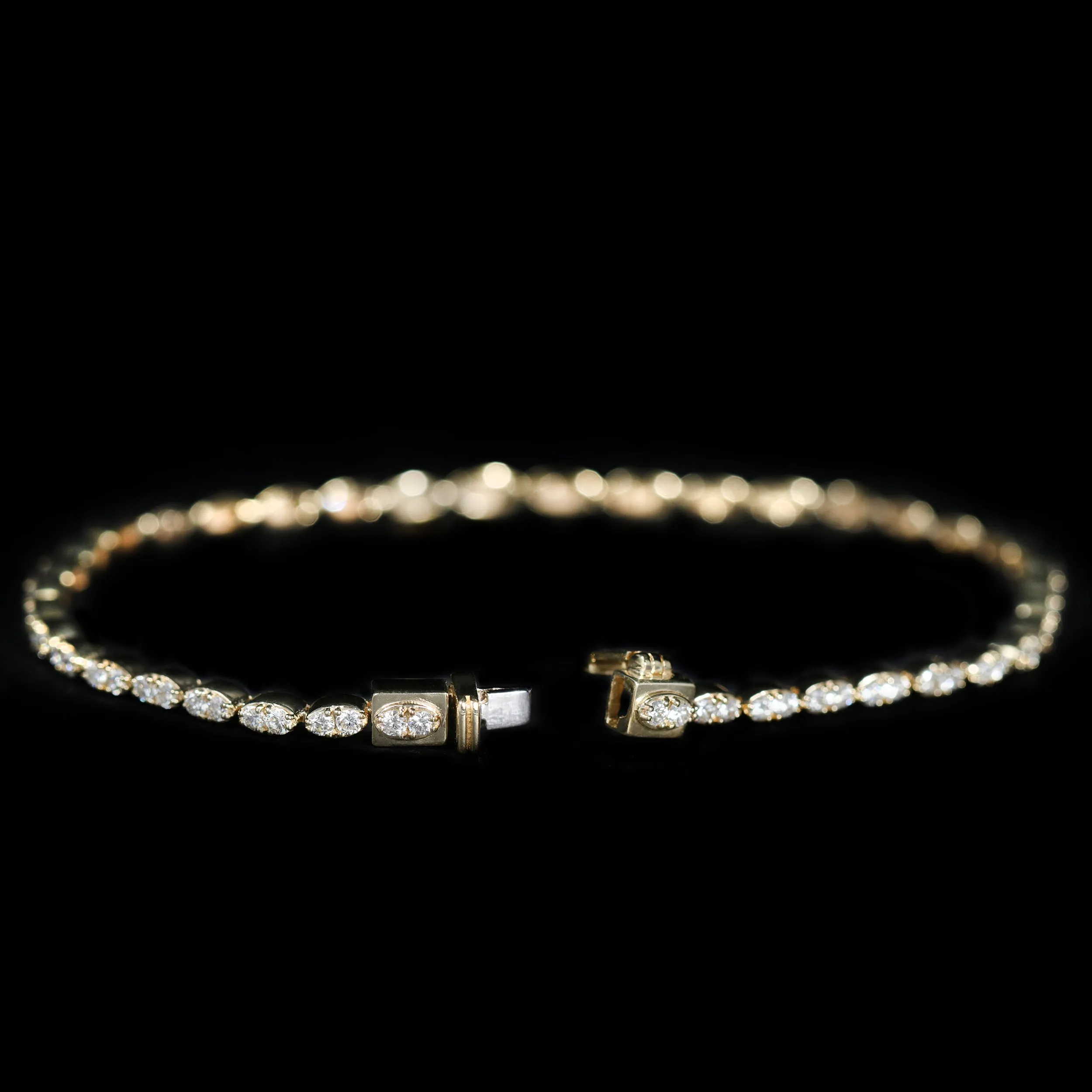 14K Yellow Gold 2.00 CTW Diamond Bracelet
