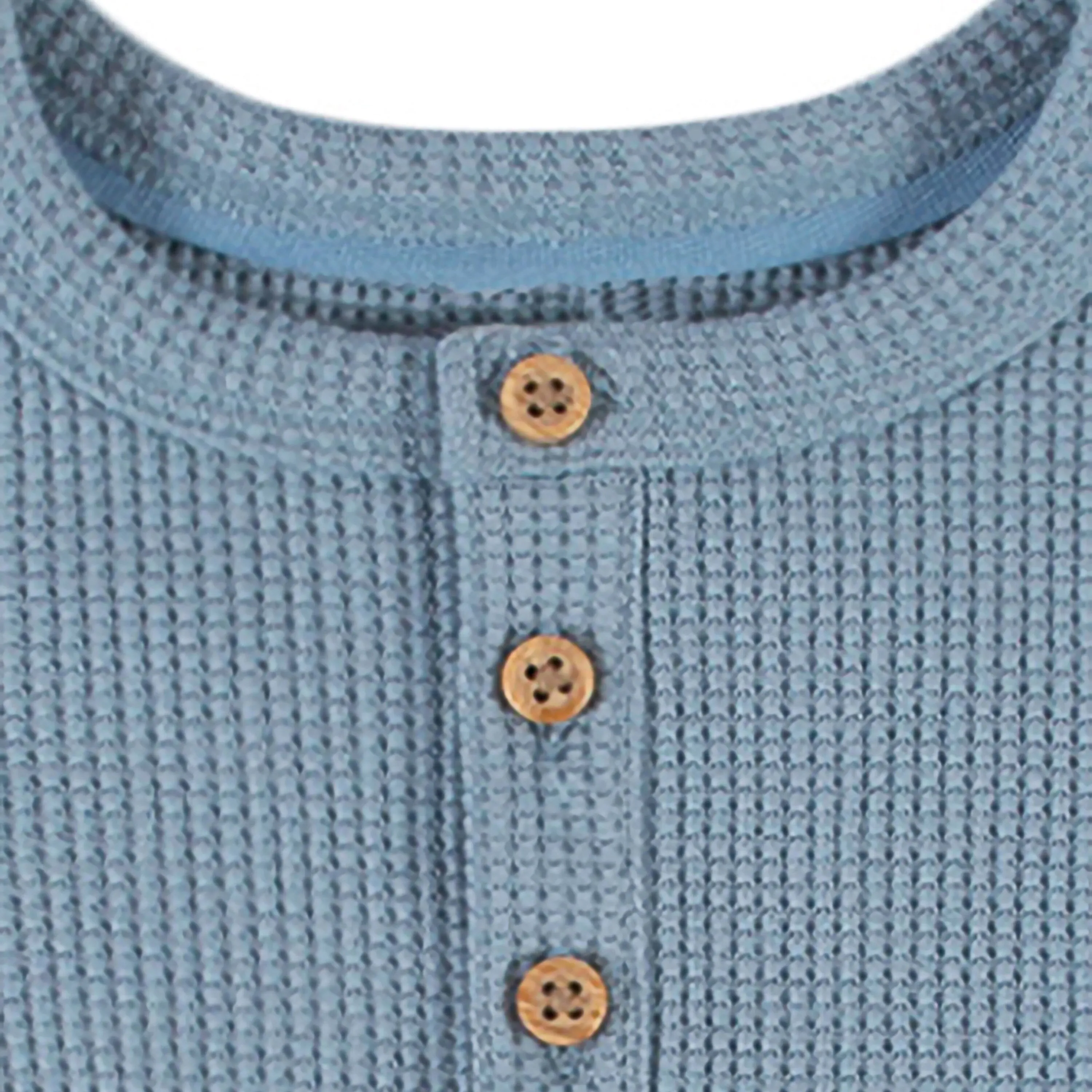 2-Pack Infant & Toddler Boys Denim & Gray Heather Long Sleeve Henley Shirts