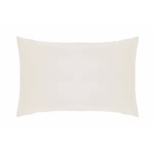 200 Thread Count Cotton Percale Pillowcase Ivory