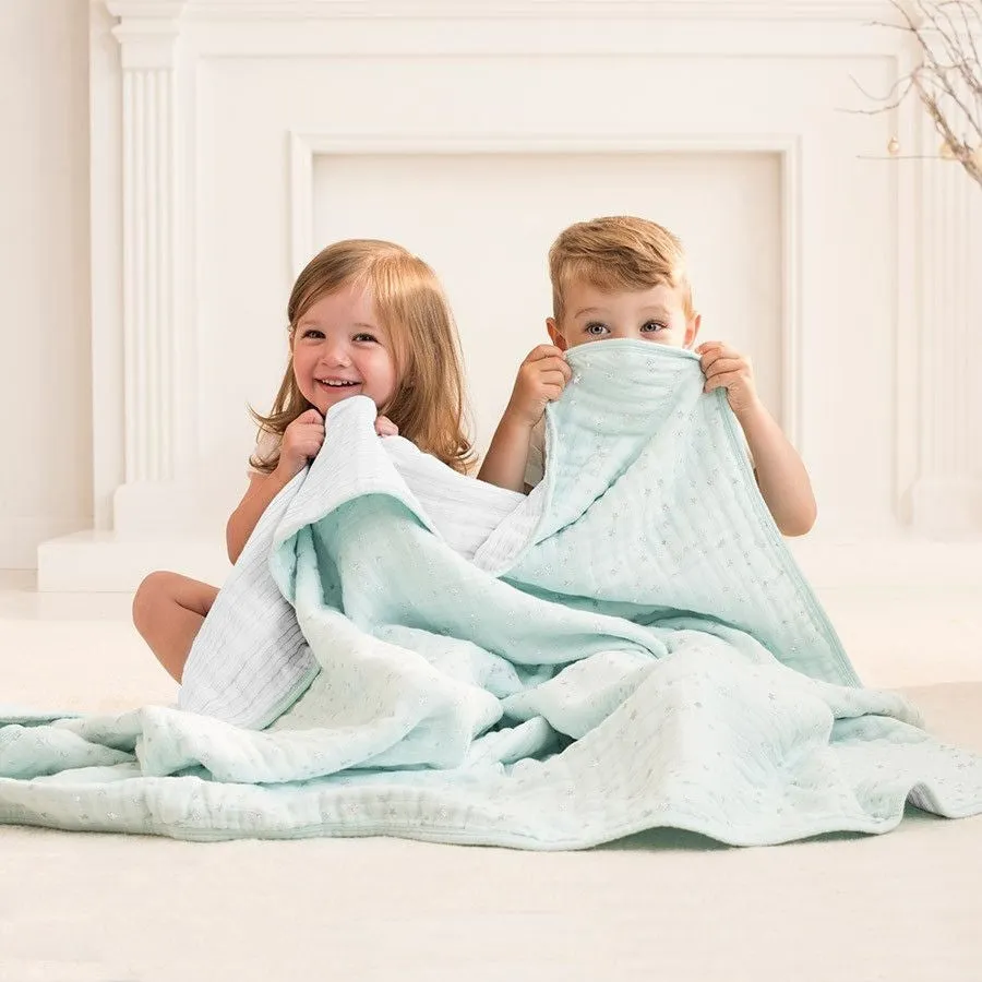 Aden and Anais - Dream Blanket - Metallic Skylight