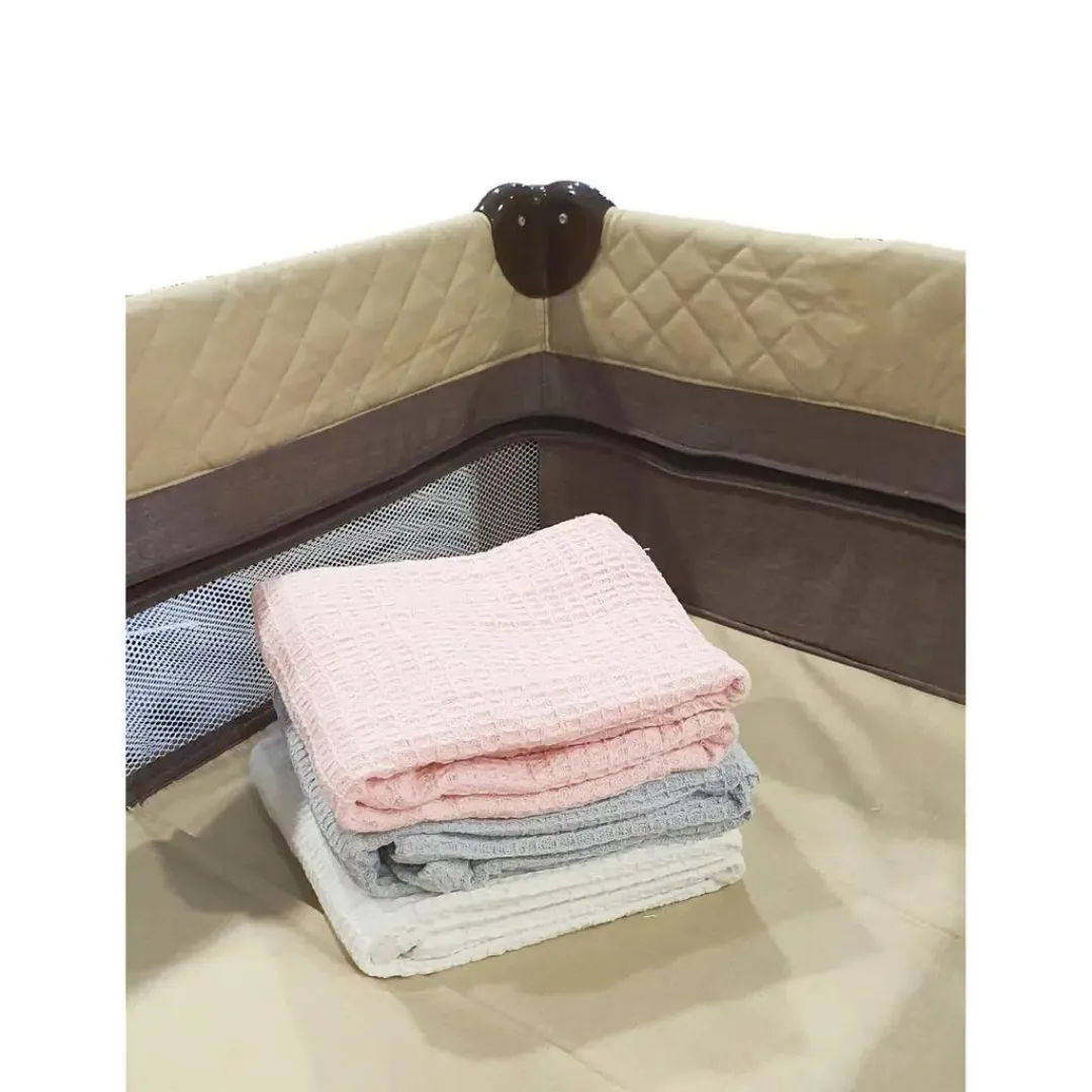 Akarana Baby Waffle Weave Baby & Toddler Blanket 100% Cotton