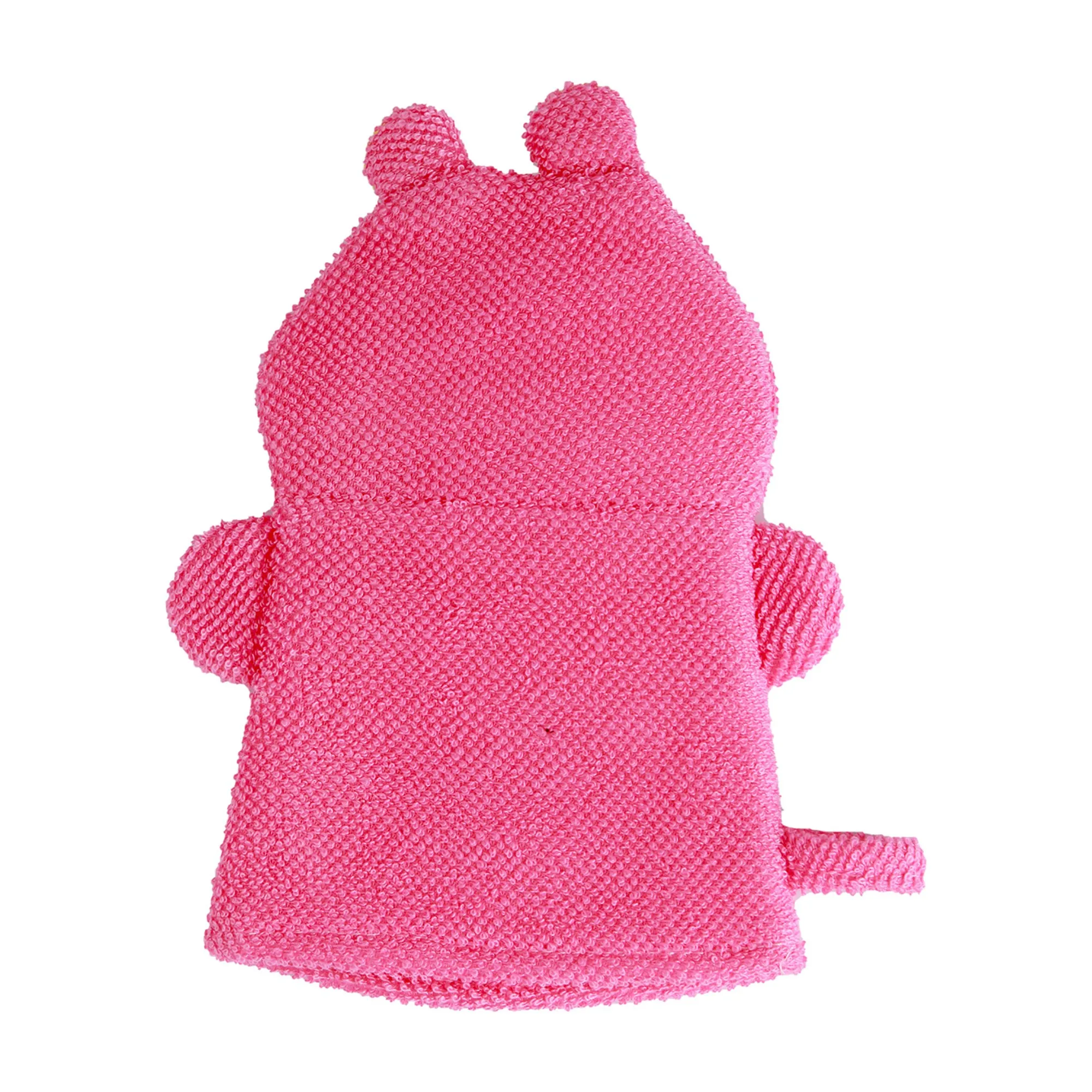 Animal Pink And Yellow Cartoon Bath Glove