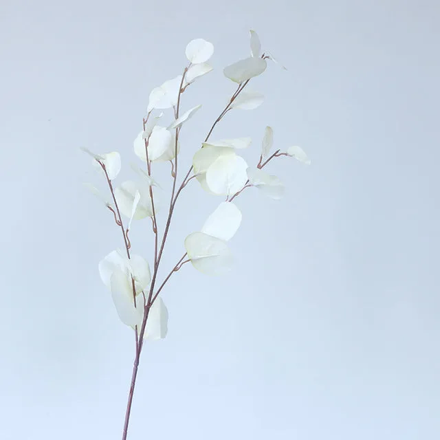 Artificial Eucalyptus Flower Plant Leaf Plastic Rod Long Branch Green Fake Plant Summer Autumn Home Bedroom Wall Decoration