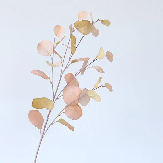 Artificial Eucalyptus Flower Plant Leaf Plastic Rod Long Branch Green Fake Plant Summer Autumn Home Bedroom Wall Decoration