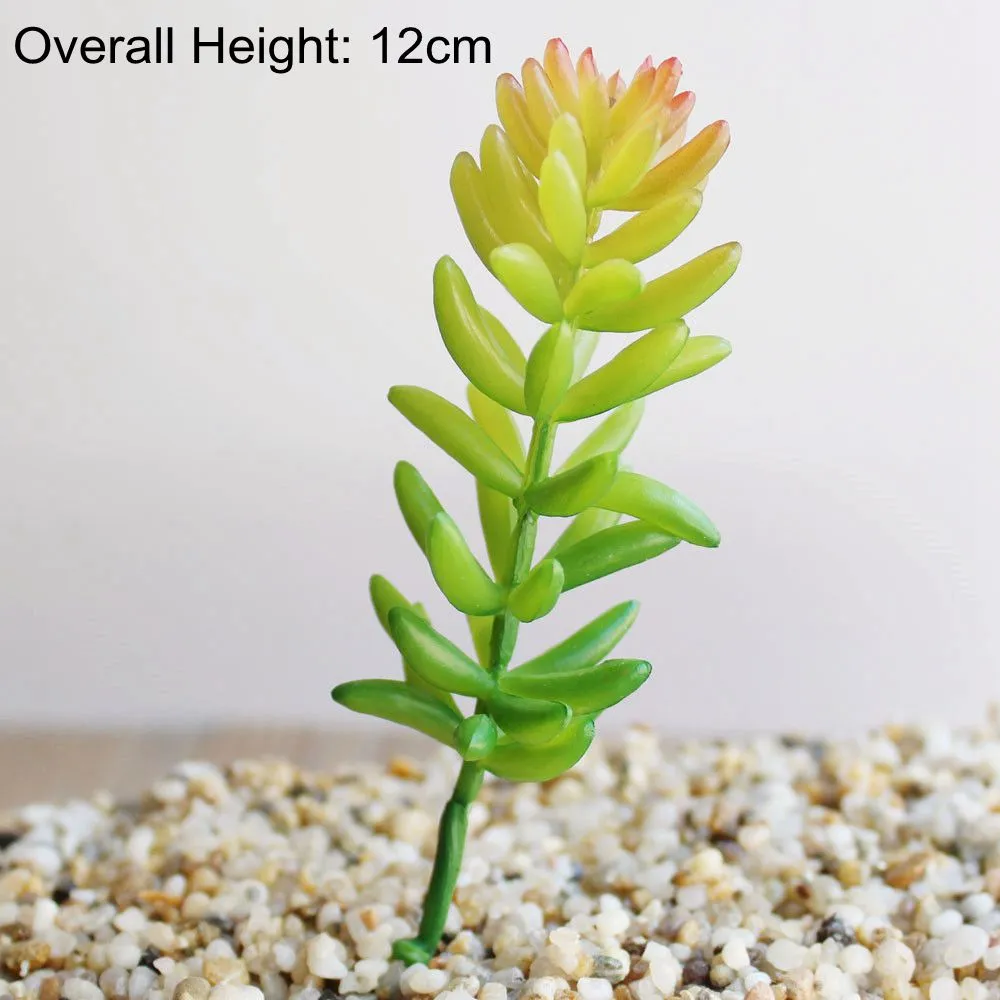 Artificial Green Purple Red Blue Succulent Plants Home Garden Wedding Decoration Mini Desktop Bonsai DIY Plante Artificielle