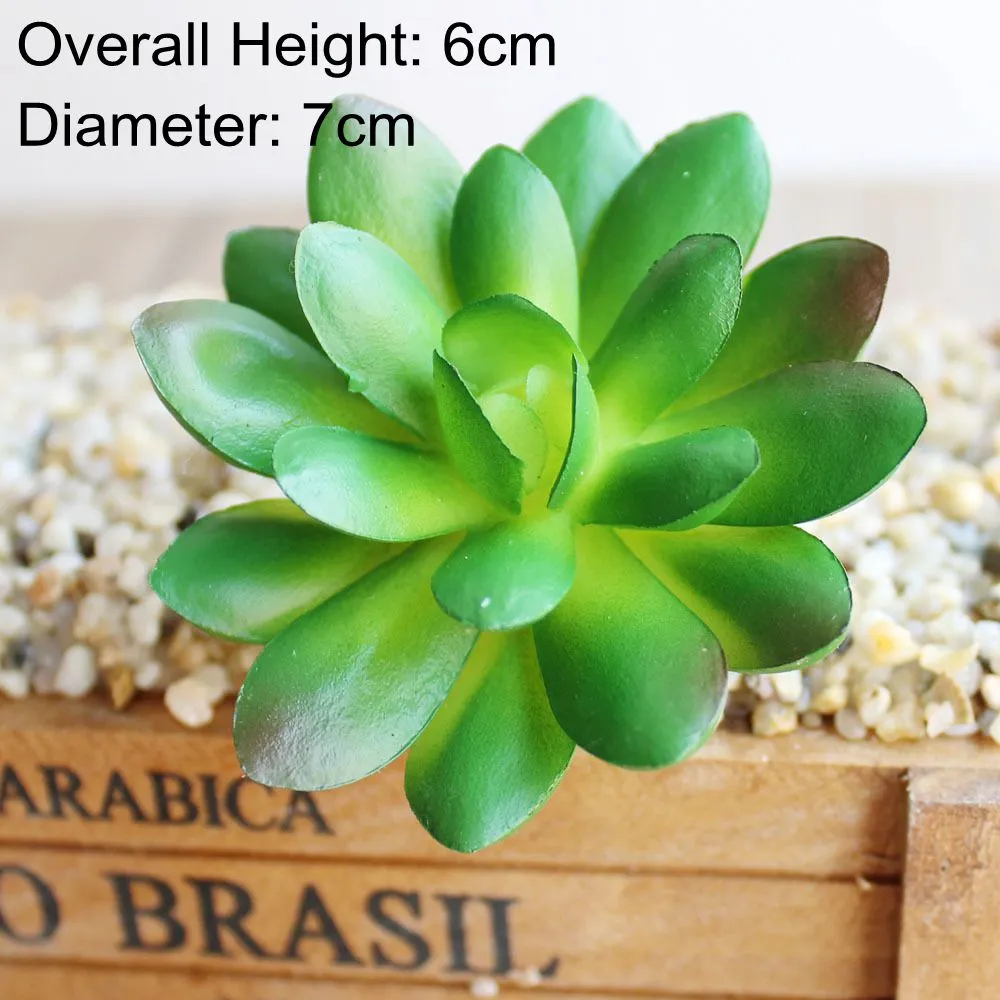 Artificial Green Purple Red Blue Succulent Plants Home Garden Wedding Decoration Mini Desktop Bonsai DIY Plante Artificielle