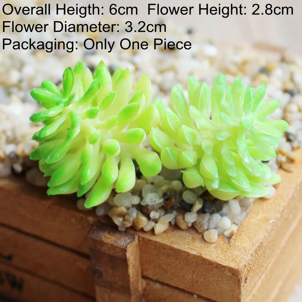 Artificial Green Purple Red Blue Succulent Plants Home Garden Wedding Decoration Mini Desktop Bonsai DIY Plante Artificielle