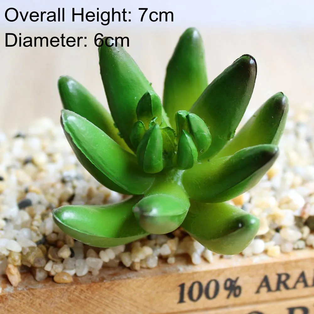 Artificial Green Purple Red Blue Succulent Plants Home Garden Wedding Decoration Mini Desktop Bonsai DIY Plante Artificielle