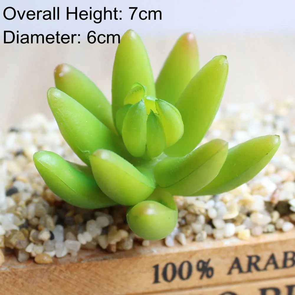 Artificial Green Purple Red Blue Succulent Plants Home Garden Wedding Decoration Mini Desktop Bonsai DIY Plante Artificielle
