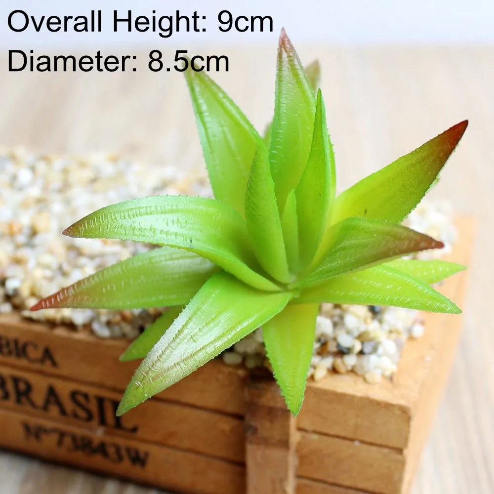 Artificial Green Purple Red Blue Succulent Plants Home Garden Wedding Decoration Mini Desktop Bonsai DIY Plante Artificielle