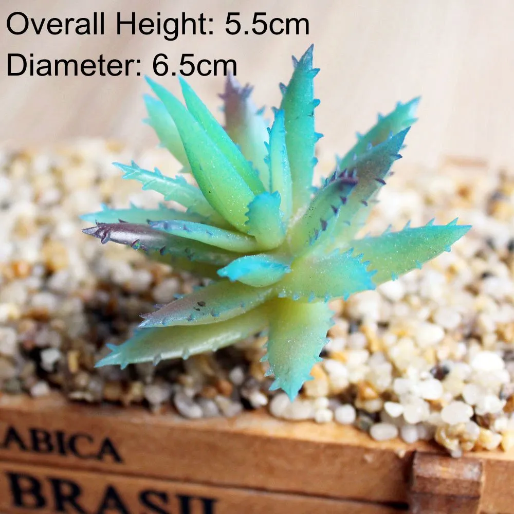 Artificial Green Purple Red Blue Succulent Plants Home Garden Wedding Decoration Mini Desktop Bonsai DIY Plante Artificielle