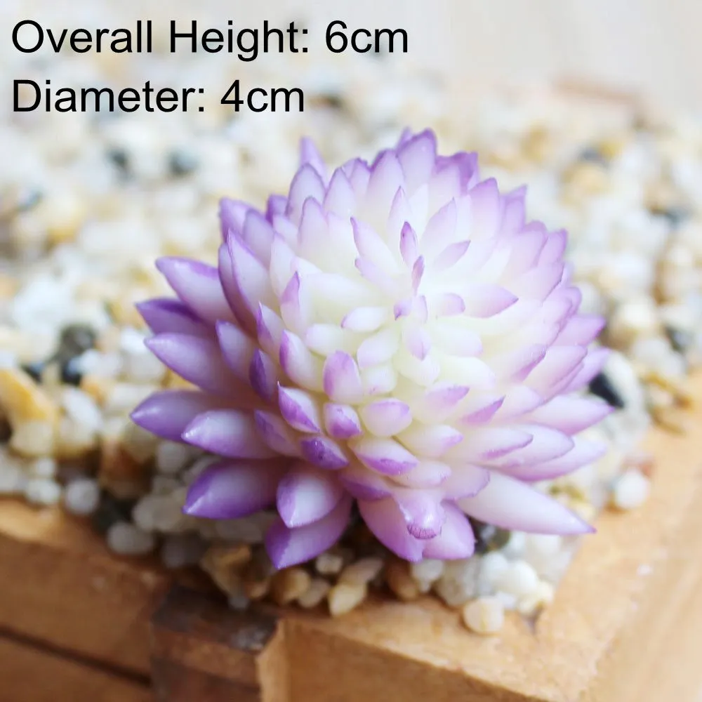 Artificial Green Purple Red Blue Succulent Plants Home Garden Wedding Decoration Mini Desktop Bonsai DIY Plante Artificielle