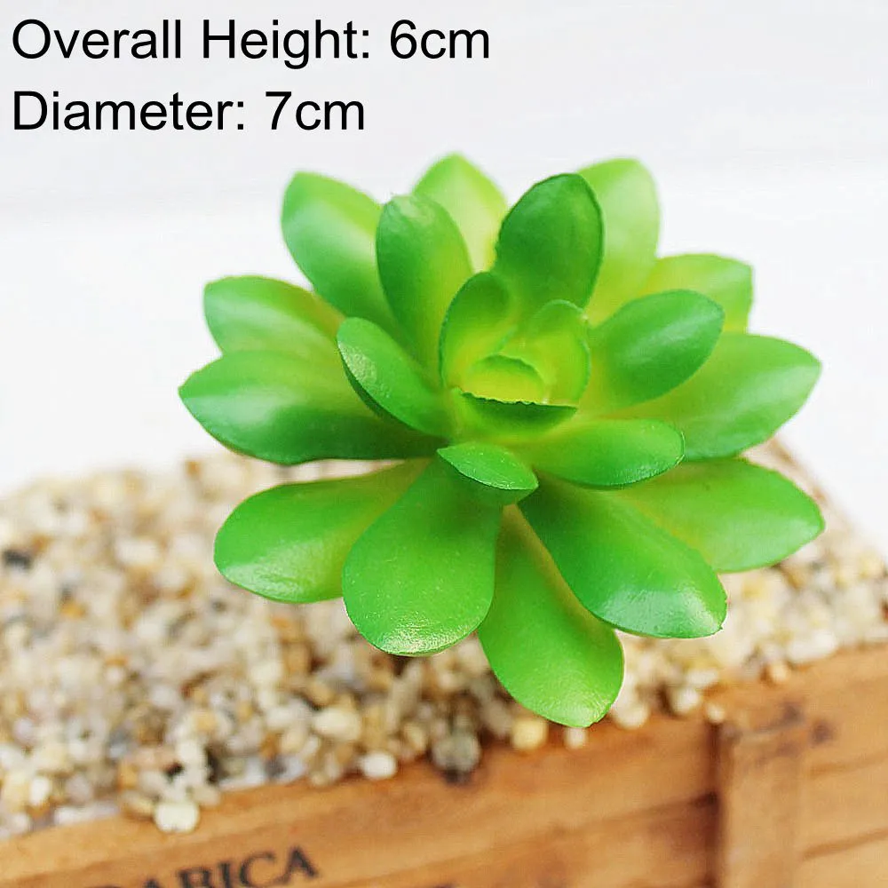 Artificial Green Purple Red Blue Succulent Plants Home Garden Wedding Decoration Mini Desktop Bonsai DIY Plante Artificielle
