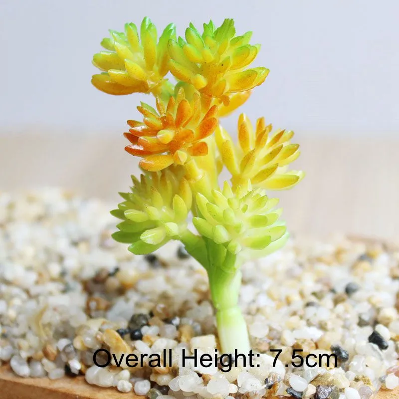 Artificial Green Purple Red Blue Succulent Plants Home Garden Wedding Decoration Mini Desktop Bonsai DIY Plante Artificielle