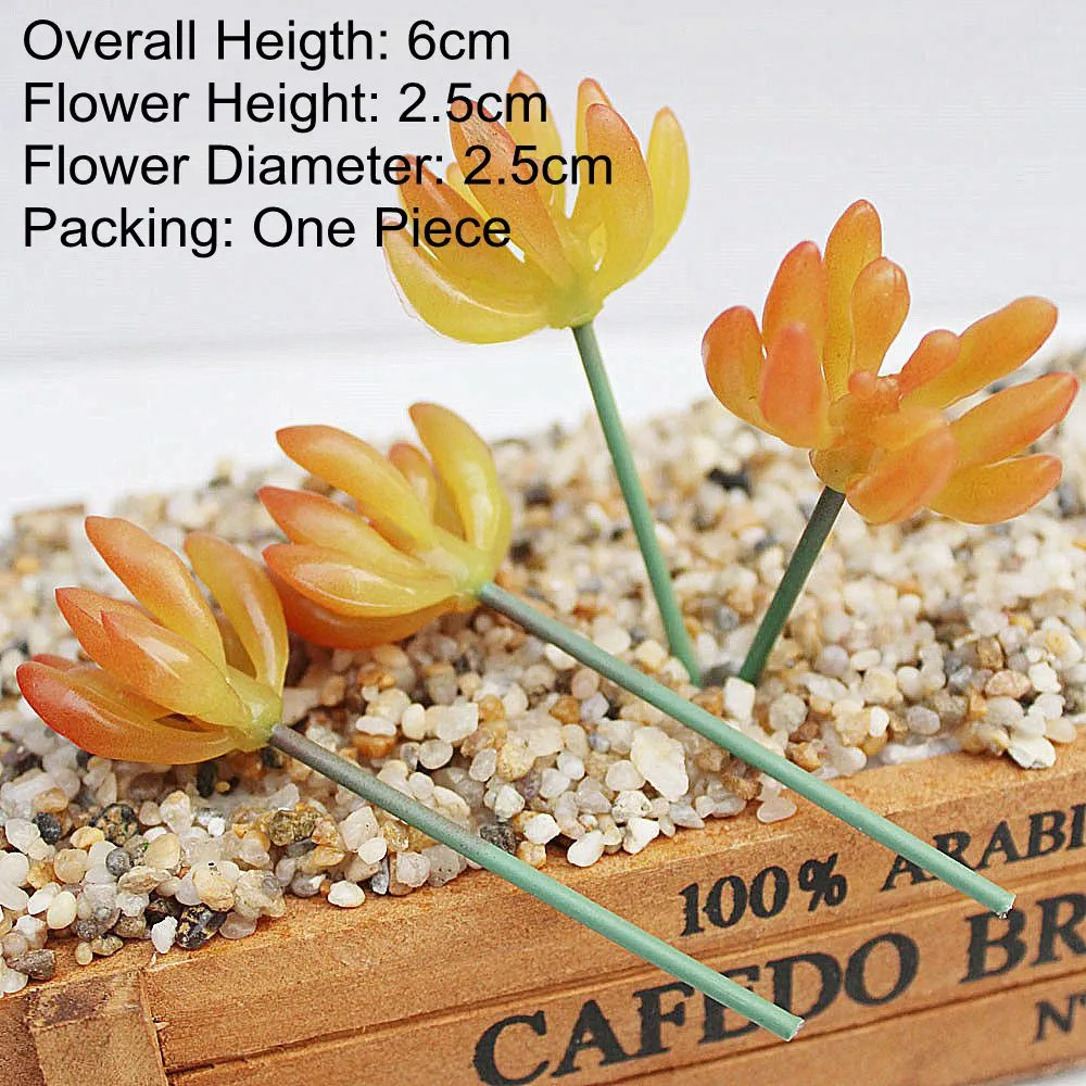 Artificial Green Purple Red Blue Succulent Plants Home Garden Wedding Decoration Mini Desktop Bonsai DIY Plante Artificielle