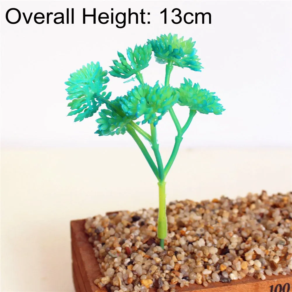 Artificial Green Purple Red Blue Succulent Plants Home Garden Wedding Decoration Mini Desktop Bonsai DIY Plante Artificielle