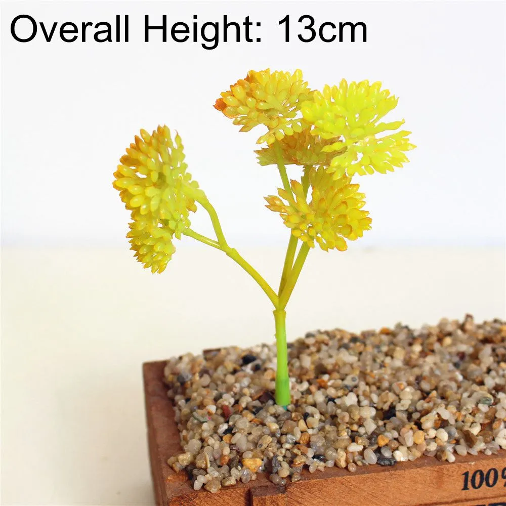 Artificial Green Purple Red Blue Succulent Plants Home Garden Wedding Decoration Mini Desktop Bonsai DIY Plante Artificielle