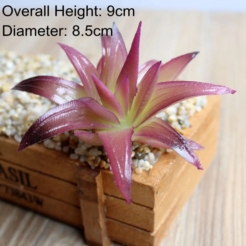 Artificial Green Purple Red Blue Succulent Plants Home Garden Wedding Decoration Mini Desktop Bonsai DIY Plante Artificielle