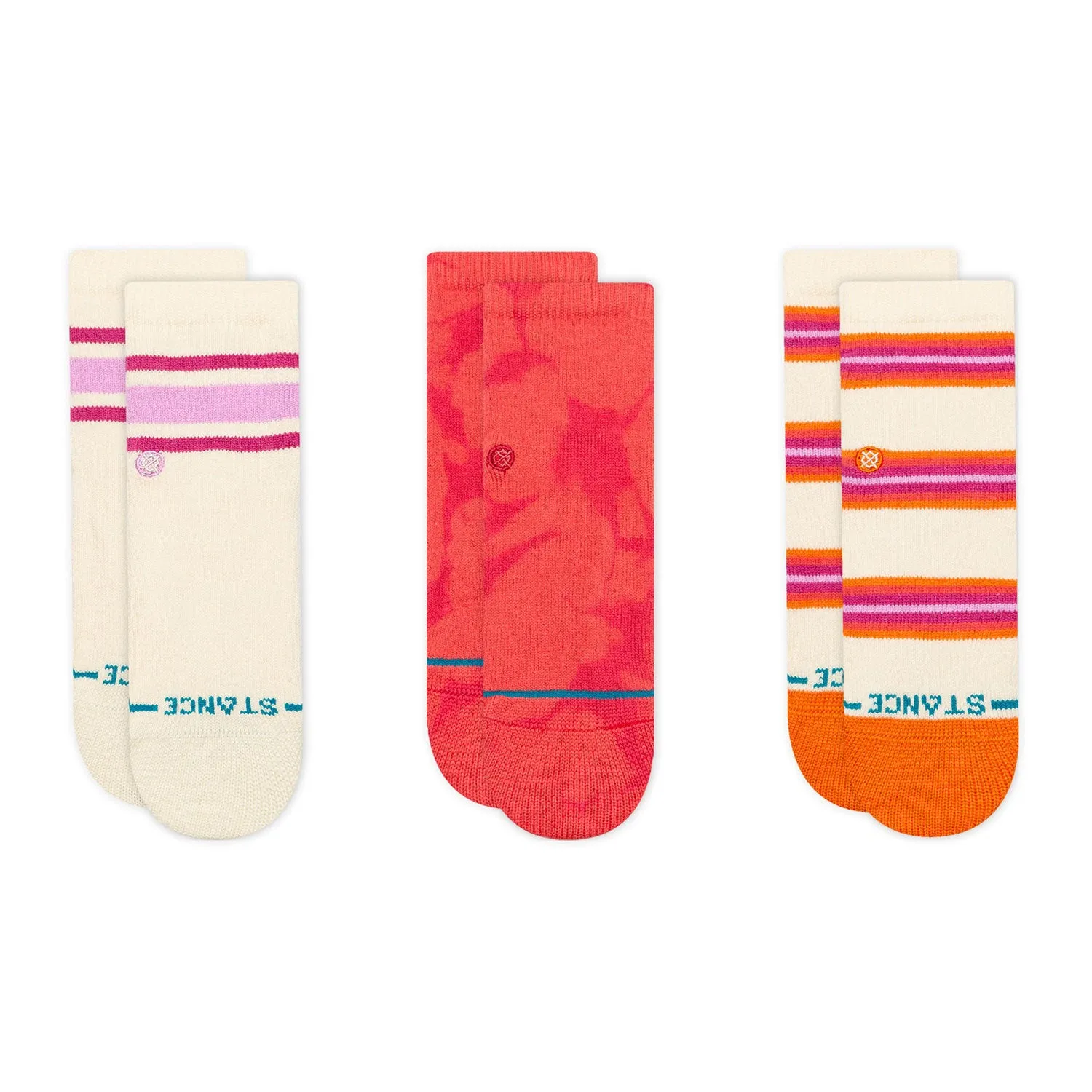 Baby and Toddler Crew Socks - Dye Namic - Pink