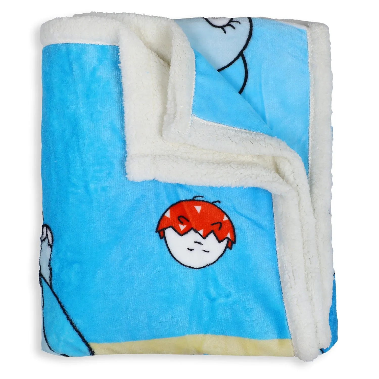Baby Moo Dino Ride Super Soft Swaddling All Season Blanket - Blue