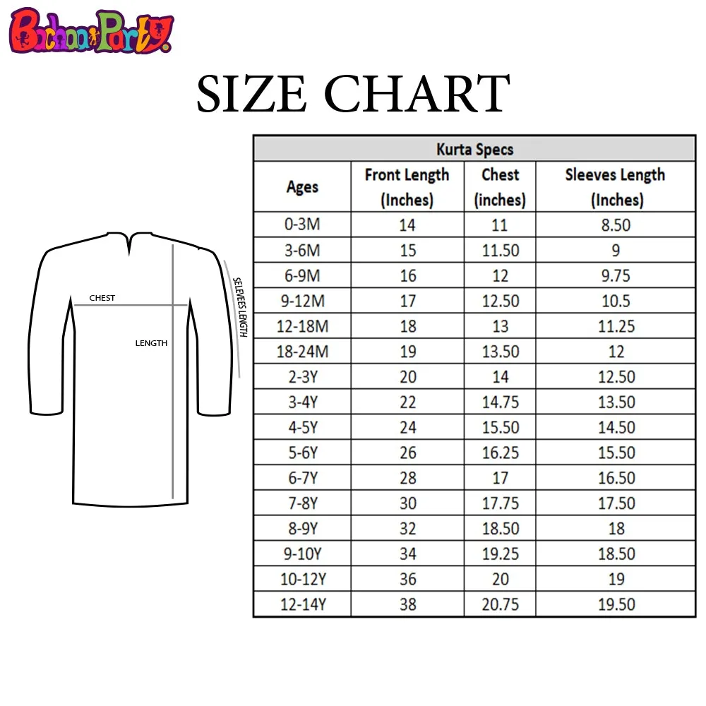 Boys Cotton Basic Kurta Burn Out - Lime