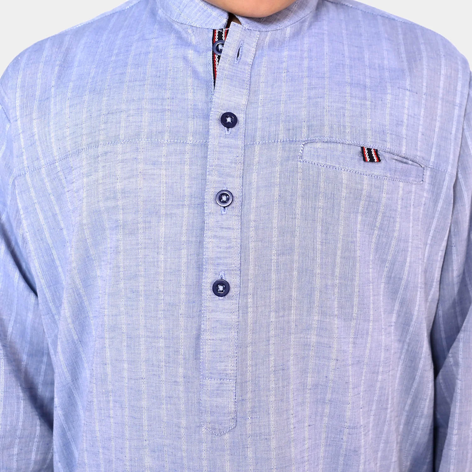 Boys Viscose Styling Kurta - LT.Blue