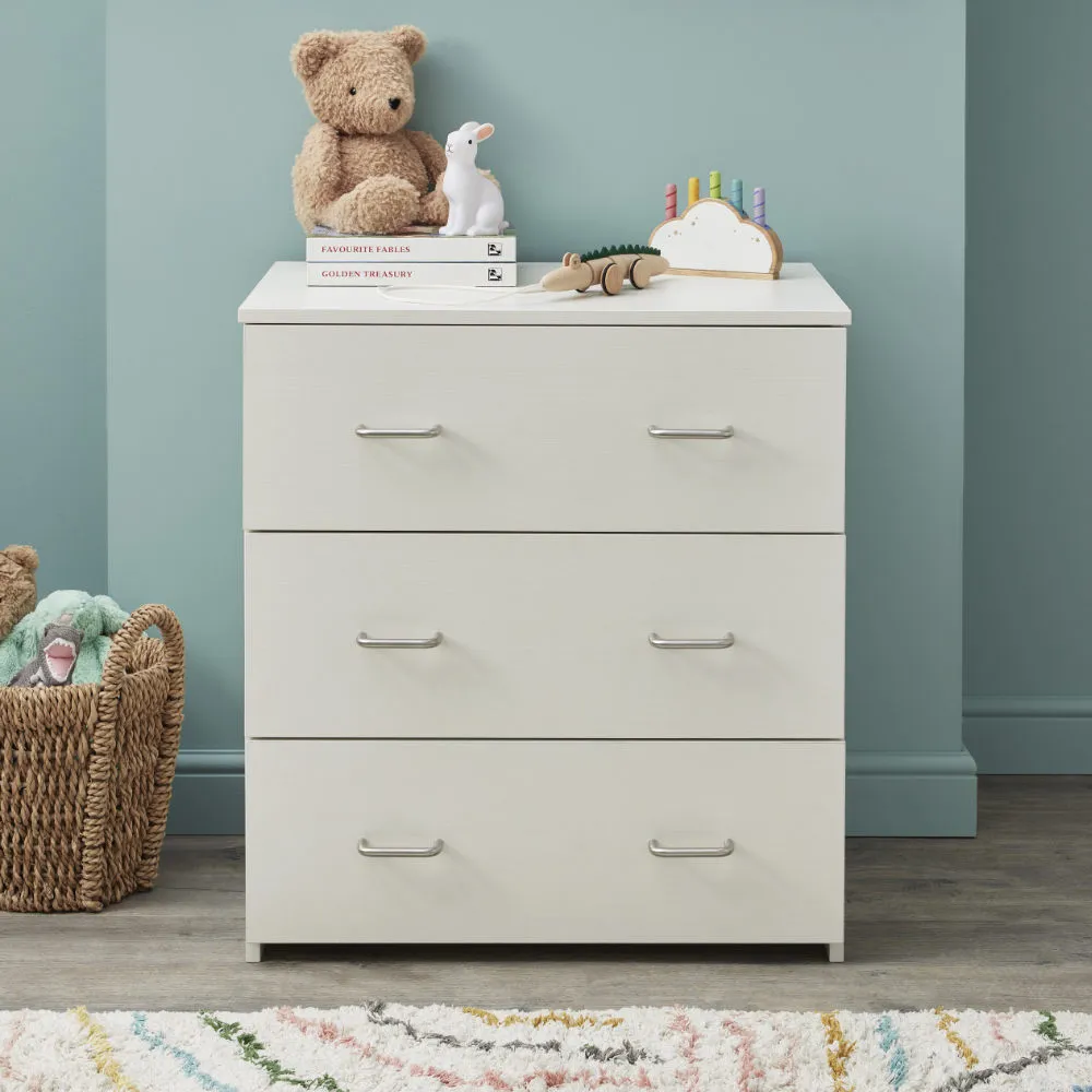 Caro Mini 3 Piece Room Set - White Wash