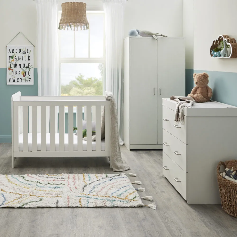 Caro Mini 3 Piece Room Set - White Wash