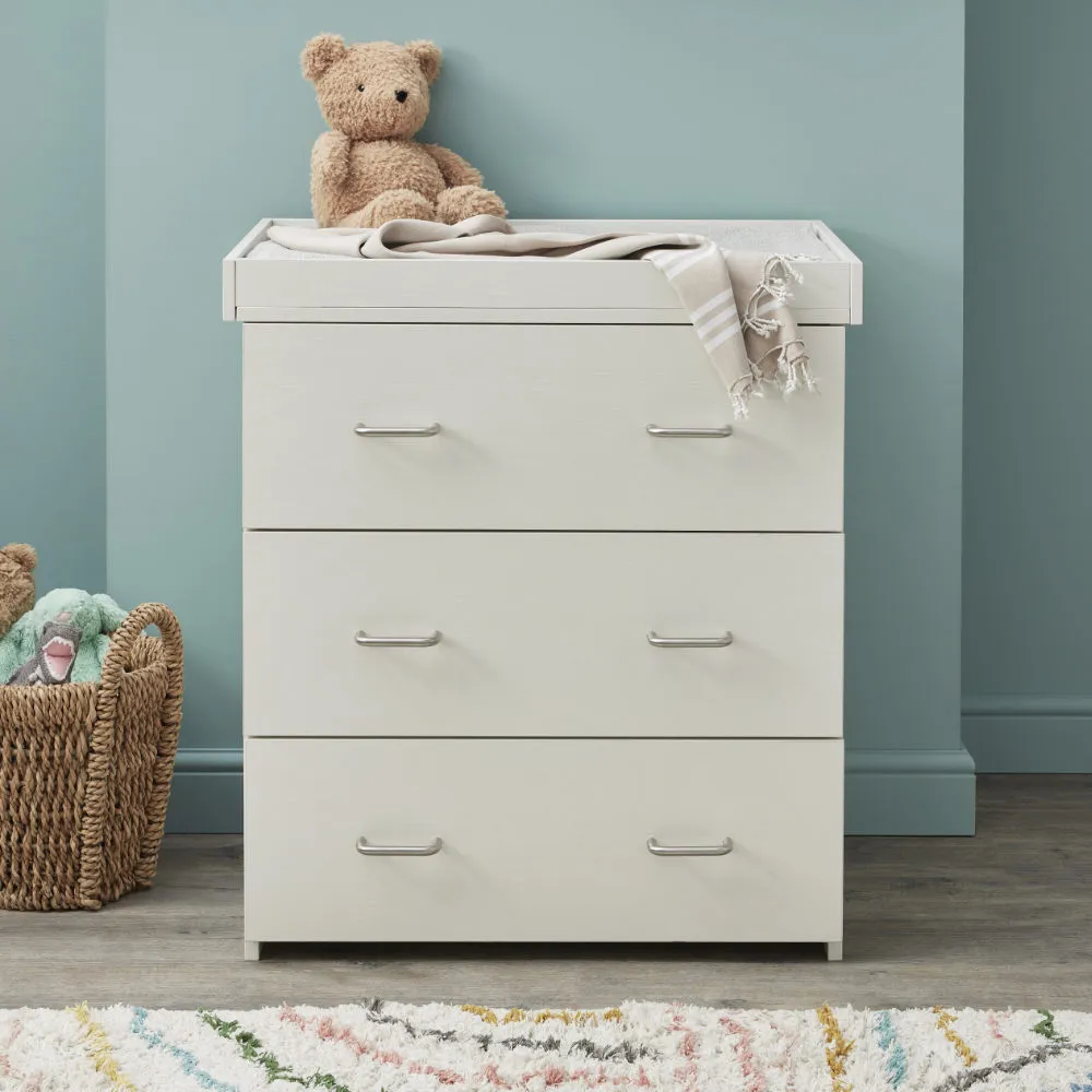 Caro Mini 3 Piece Room Set - White Wash