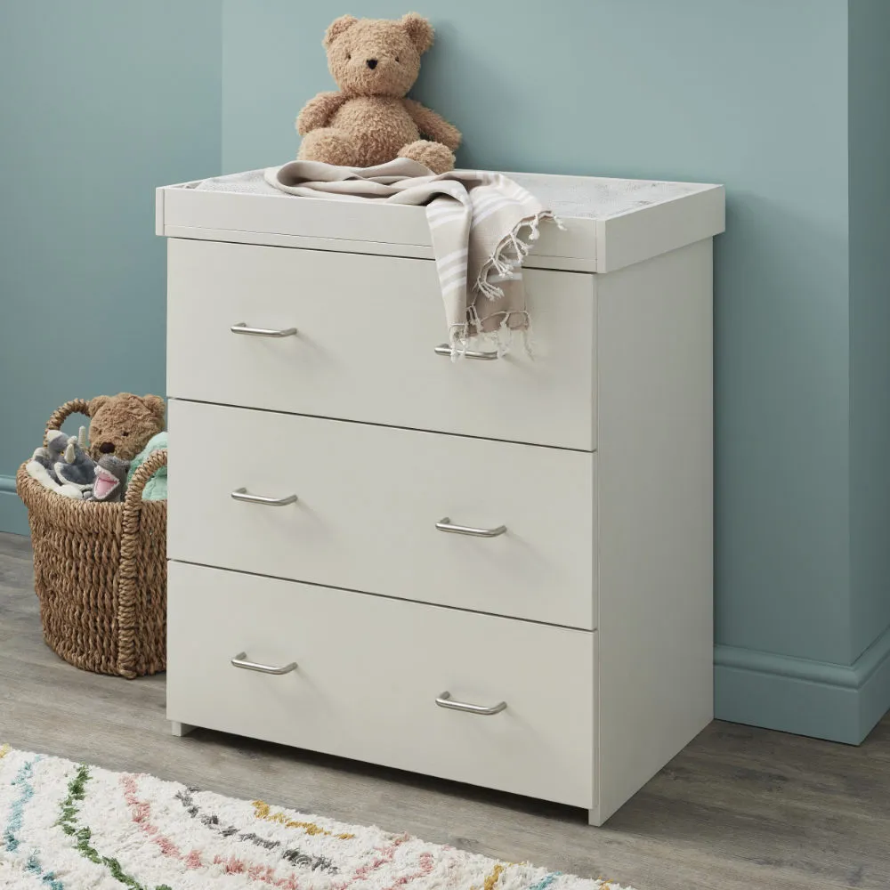 Caro Mini 3 Piece Room Set - White Wash