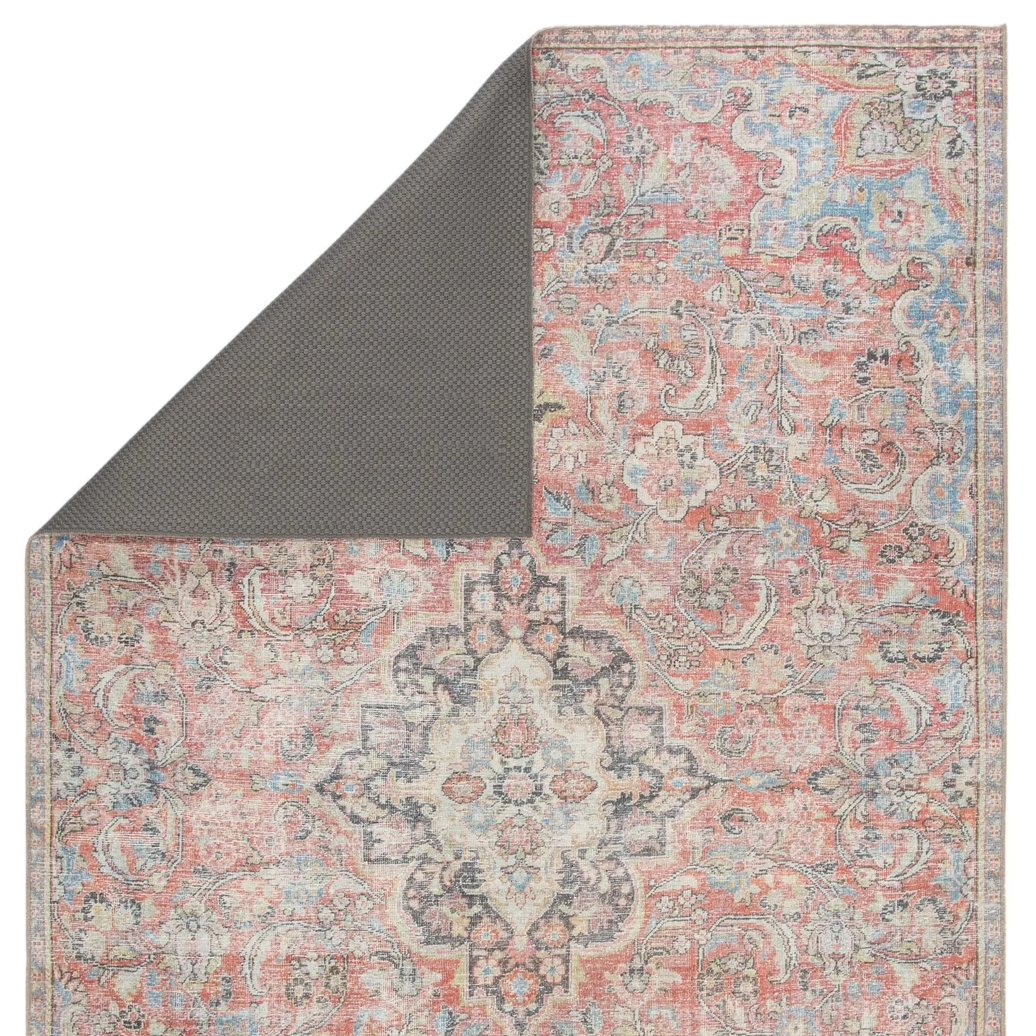 Chateau CHT01 Red/Light Blue Rug