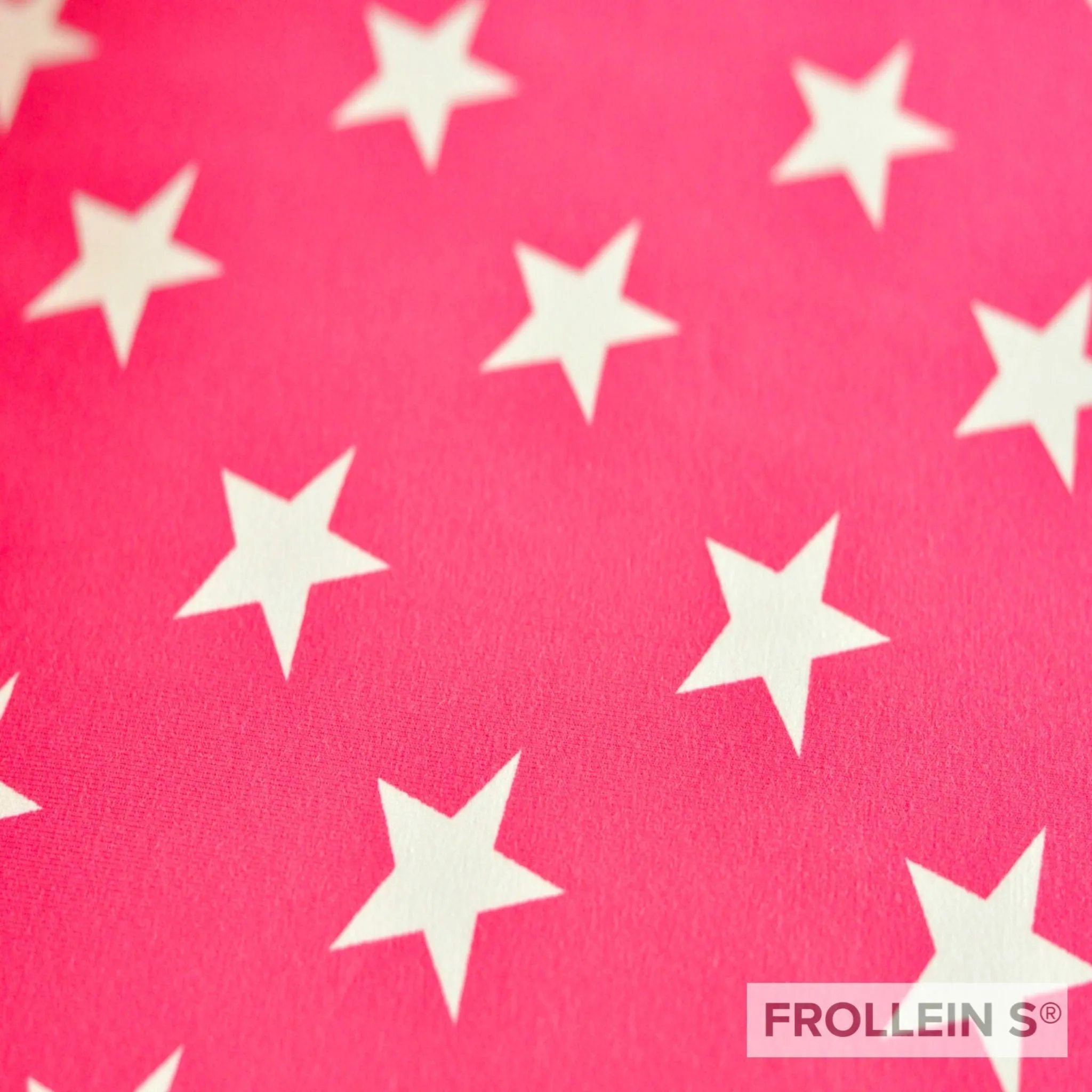 Cotton Jersey - Big Stars - Pink