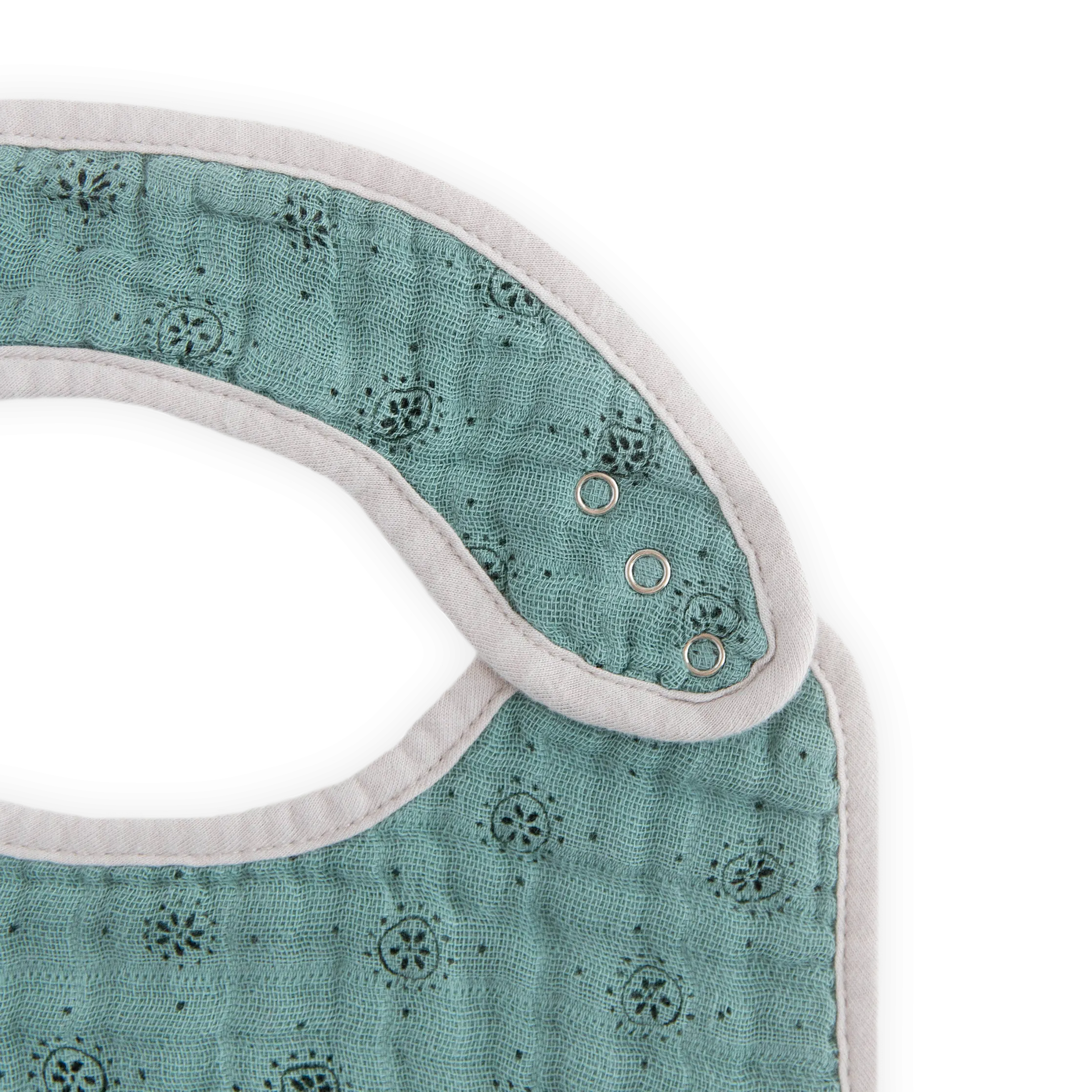 Cotton Muslin Classic Bib 3 Pack - Vintage Floral