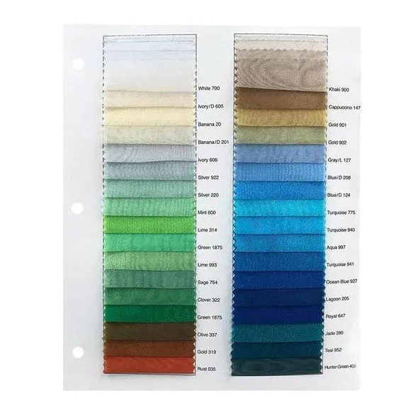 Crystal Organza Table Runner in Hunter Green 405