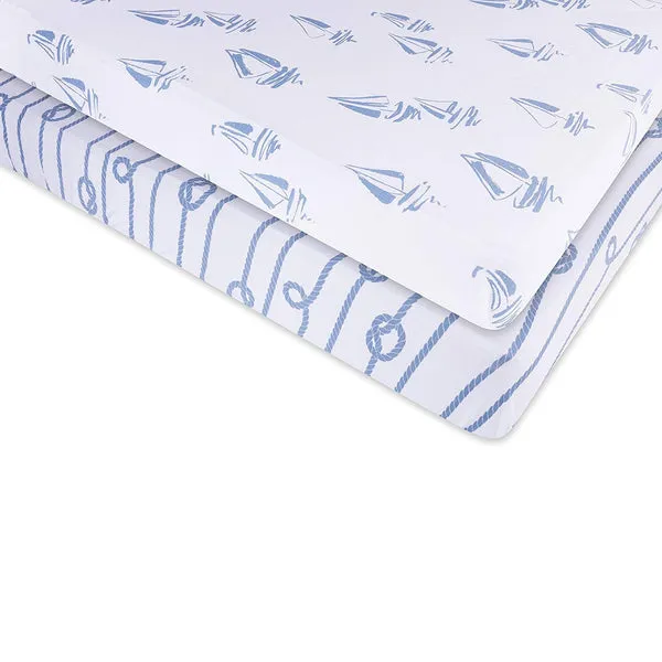 Ely's & Co. Cotton Crib Sheet - 2 Pack