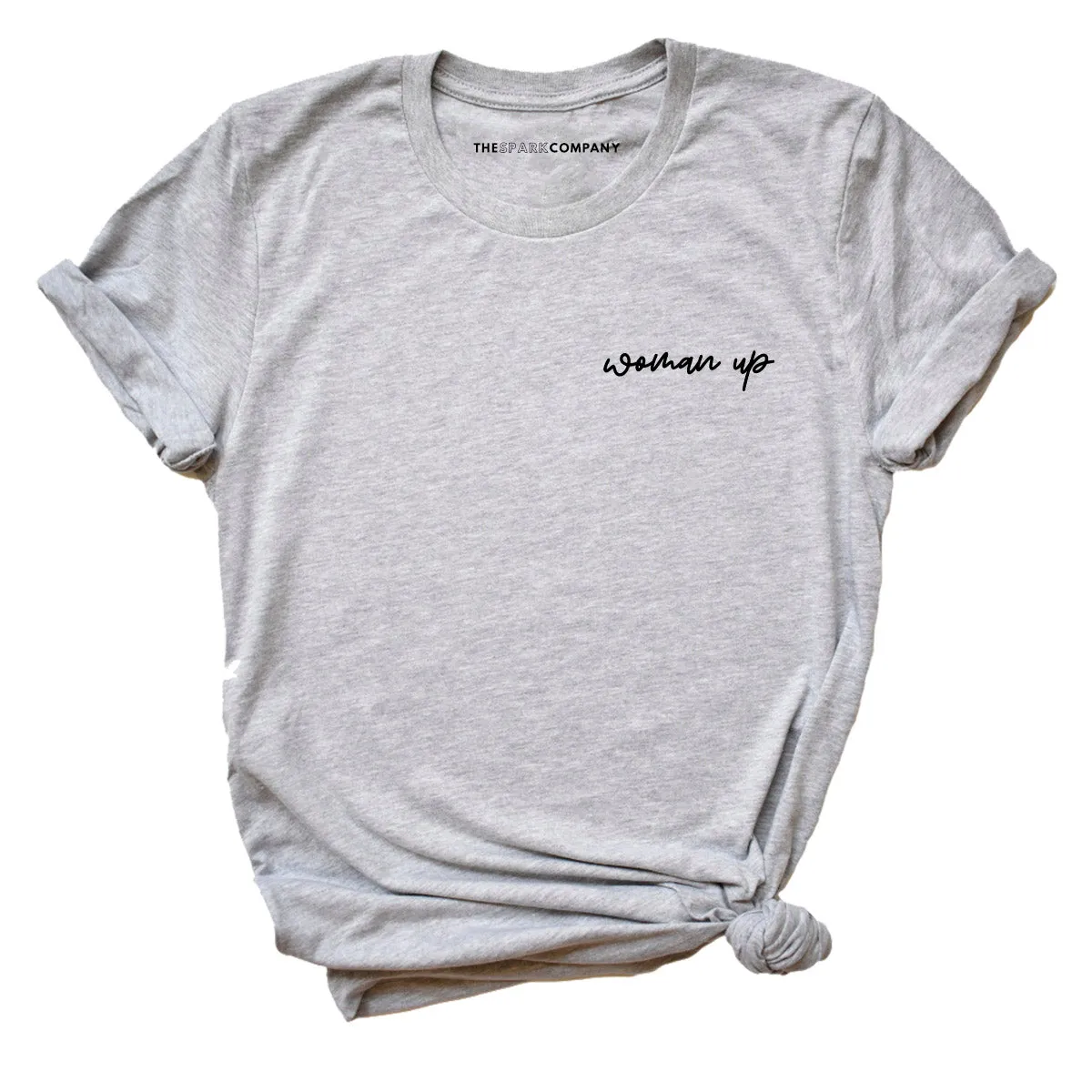 Embroidered Woman Up Feminist T-Shirt