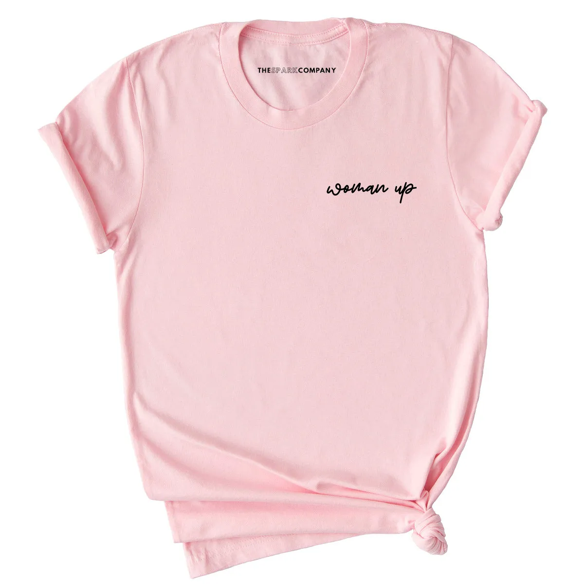 Embroidered Woman Up Feminist T-Shirt
