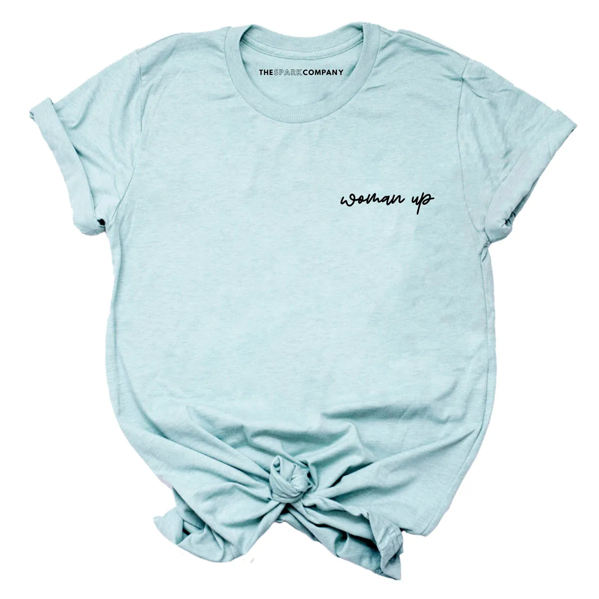Embroidered Woman Up Feminist T-Shirt