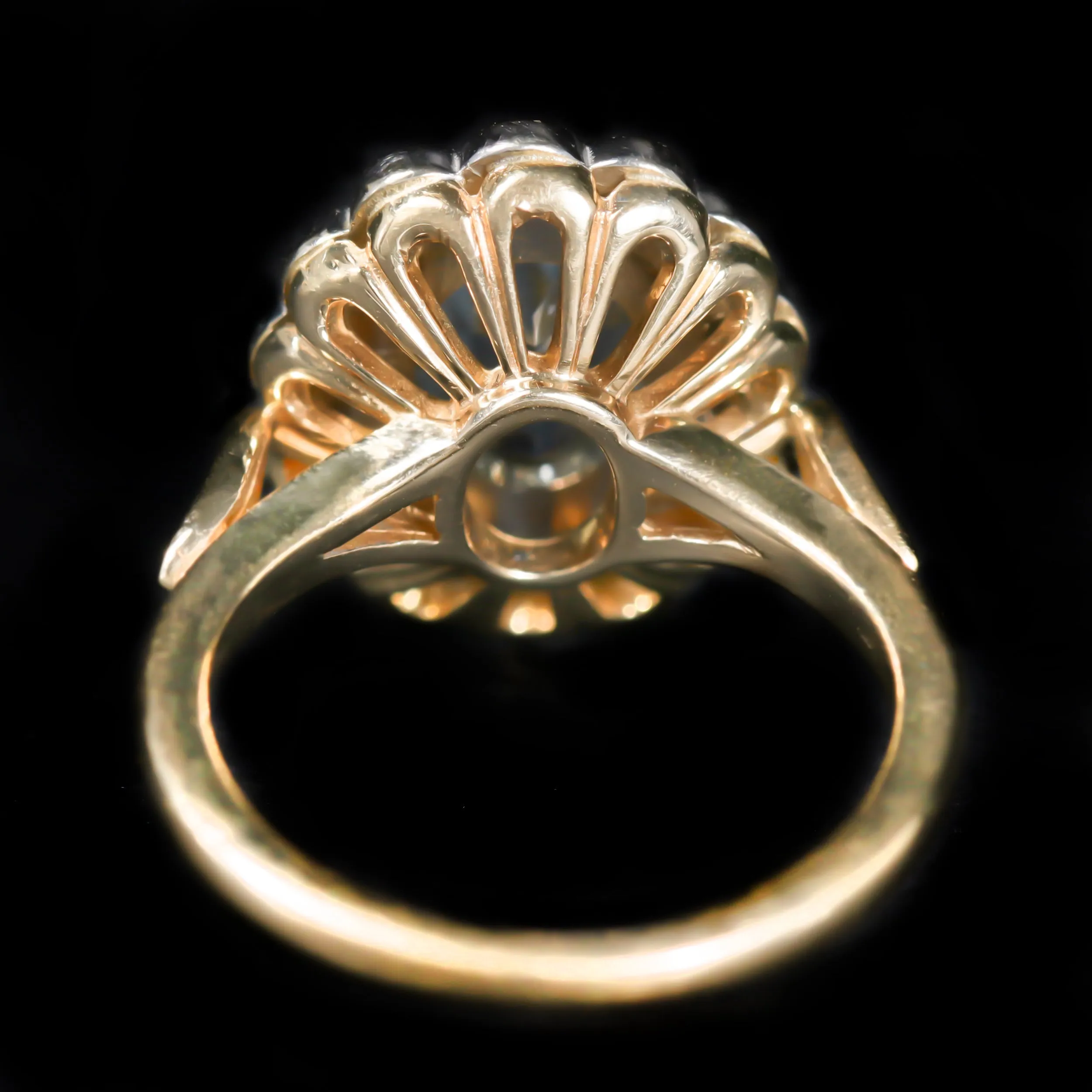 Estate 1.20 Carat Aquamarine and Diamond Ring
