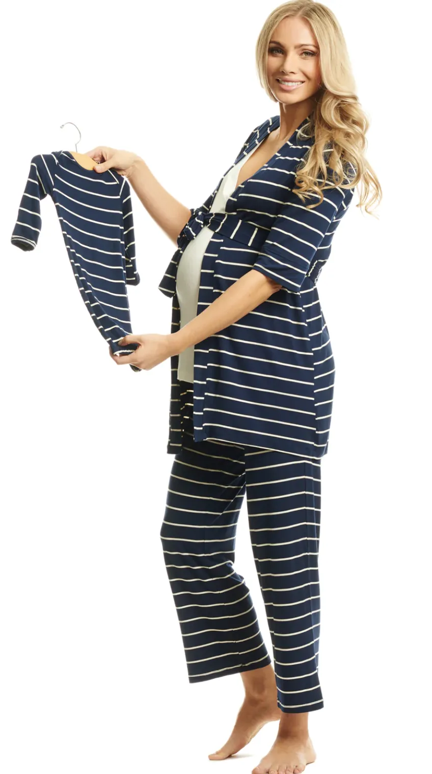 Everly Grey | 5-Piece Pajamas | Navy