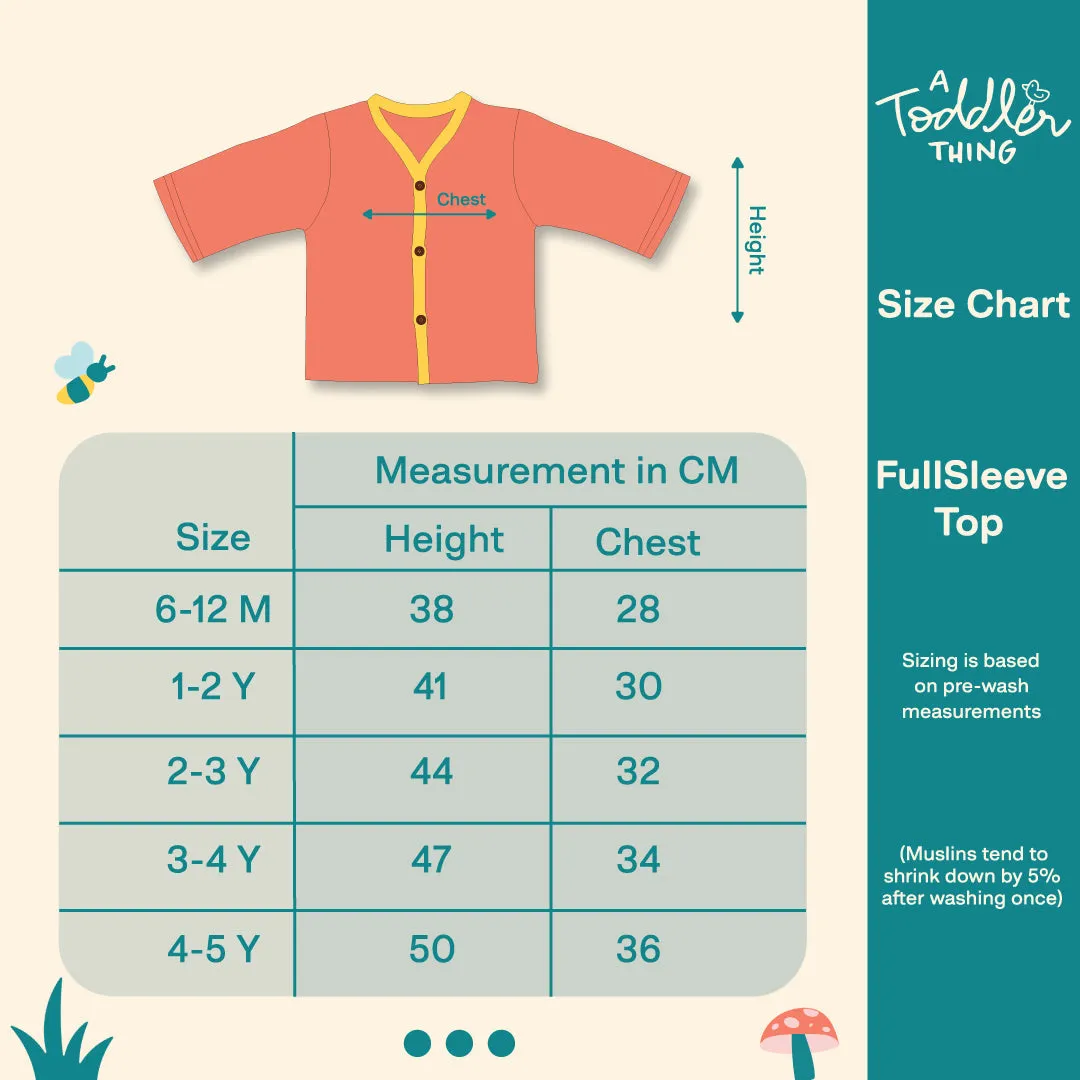 Fuzzy Bear - Muslin Full Sleeve Sleep Suit for babies and kids (Unisex)