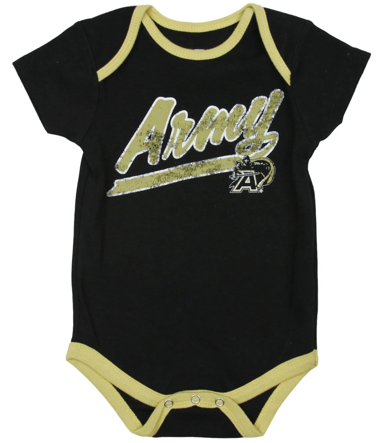 Genuine Stuff NCAA Infants Army West Point Black Knights 3 Pack Creeper Bodysuit Set