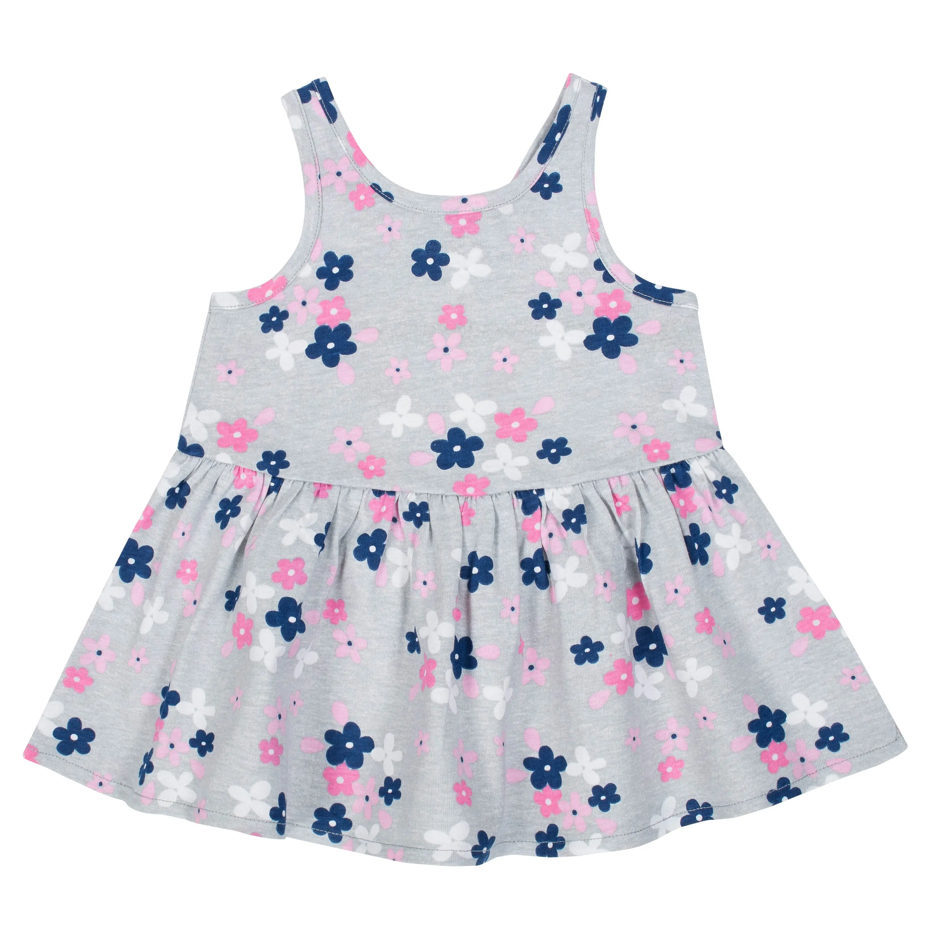 Gerber Baby Girls 3-Piece Dress Set, Pretty Flowers