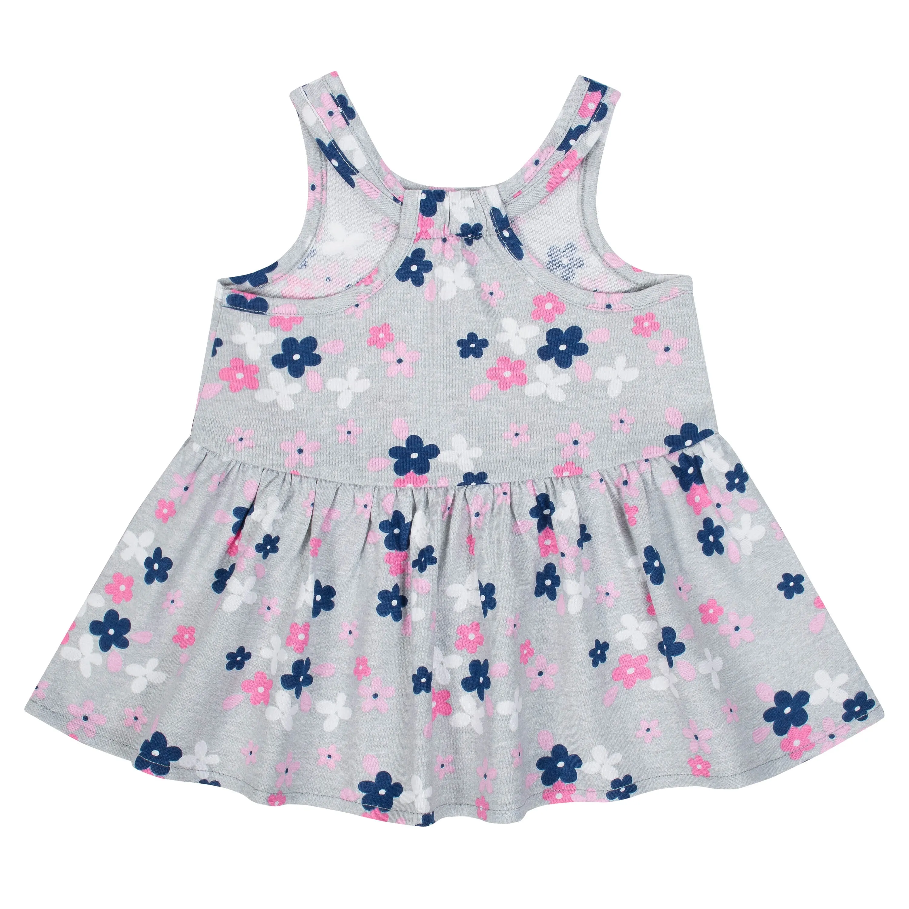 Gerber Baby Girls 3-Piece Dress Set, Pretty Flowers