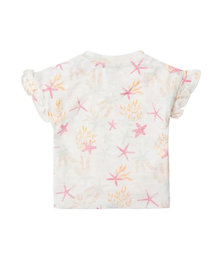 Girl's Cotton Chula T-shirt - Whisper White