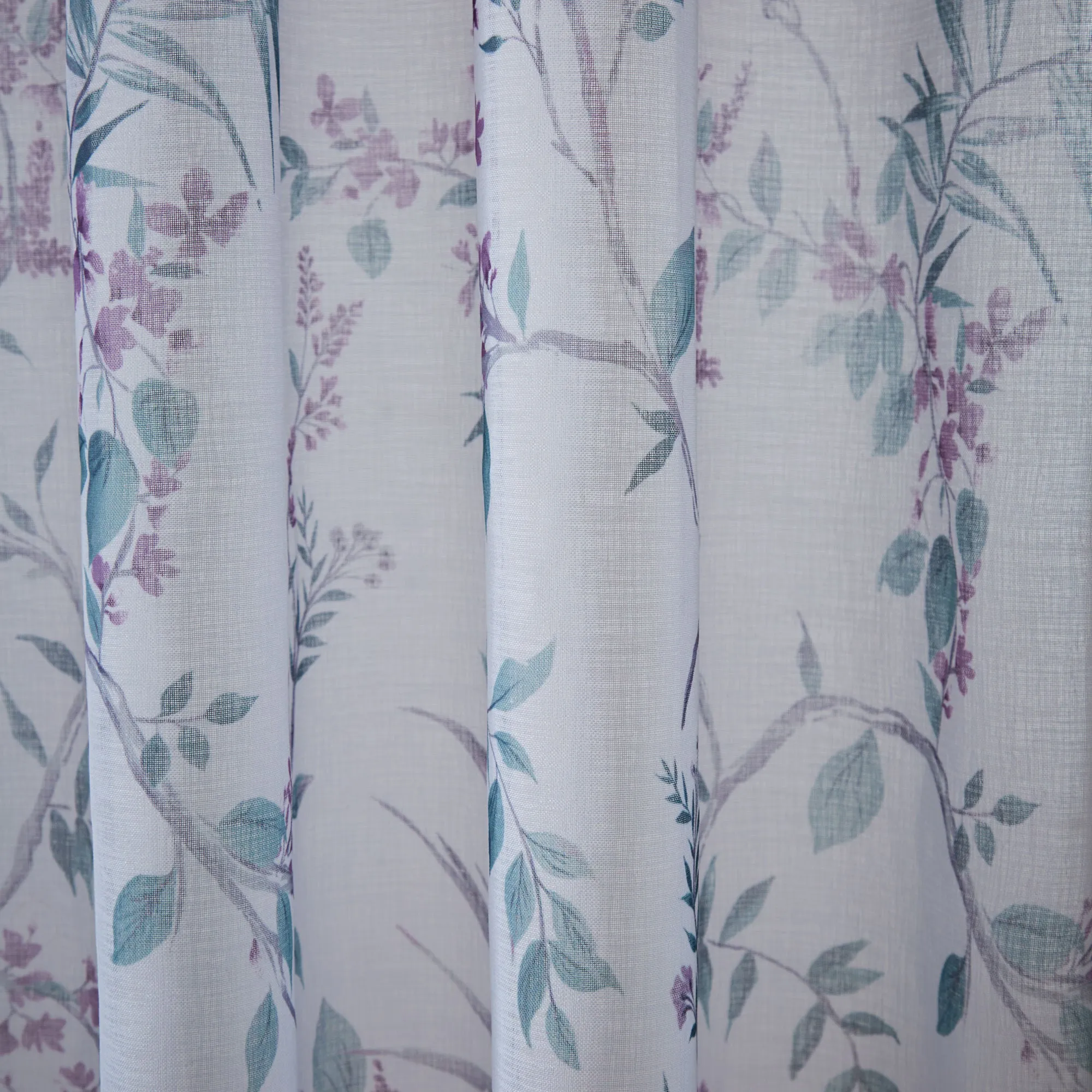 Jazmine Voile Panel by Dreams & Drapes in Heather