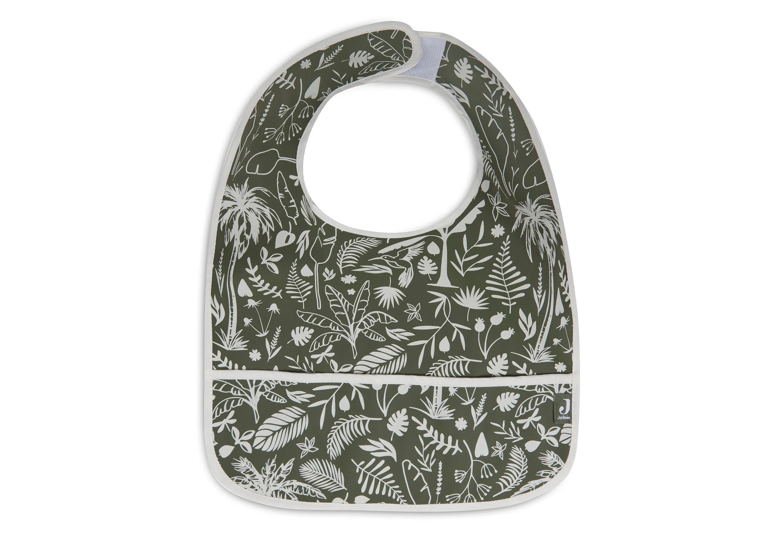 Jollein Bibs Waterproof Set 2 pieces | Botanical Leaf Green