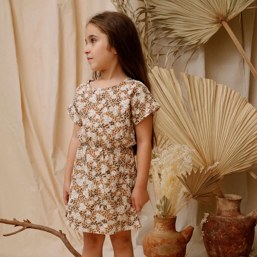 Kapow Kids Vintage Floral Pocket Dress