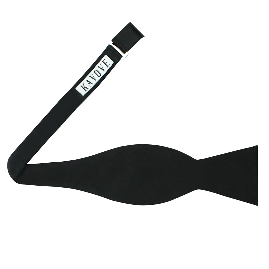 Kavove Classy Black Colour Open Bow Tie